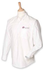 Grey Matters H510 Mens Long Sleeve Oxford Shirt - White