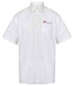 Grey Matters H515 Mens Short Sleeve Oxford Shirt - White