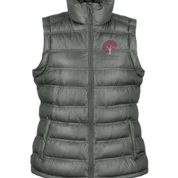 Grey Matters RS193F Ladies Padded Gilet - Frost Grey