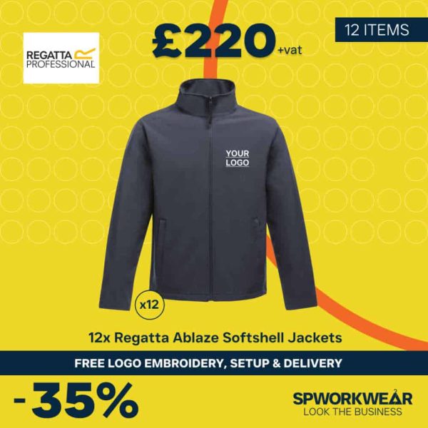 12x Regatta Ablaze Softshell Jackets Bundle - Summer