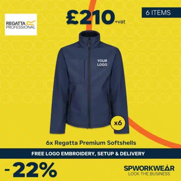 6x Regatta Premium Softshell Jacket Bundle - Summer