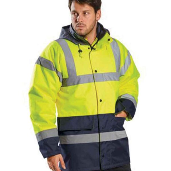 PW025 Portwest Hi-Vis Contrast Traffic Jacket