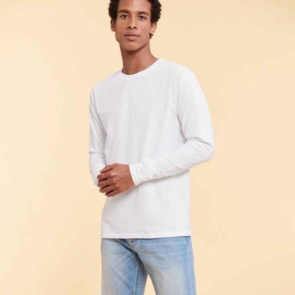 SS624 Fruit Loom Iconic 195 Premium Long Sleeve T-Shirt