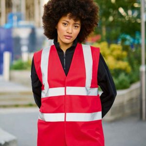 Regatta RG462 High-Vis Pro Identity Vest ensuring visibility and safety in work environments.