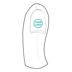 Left Sleeve-Selected logo placement Dark T-shirt
