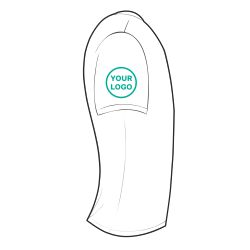 Right Sleeve-Selected Logo Placement Dark T-shirt