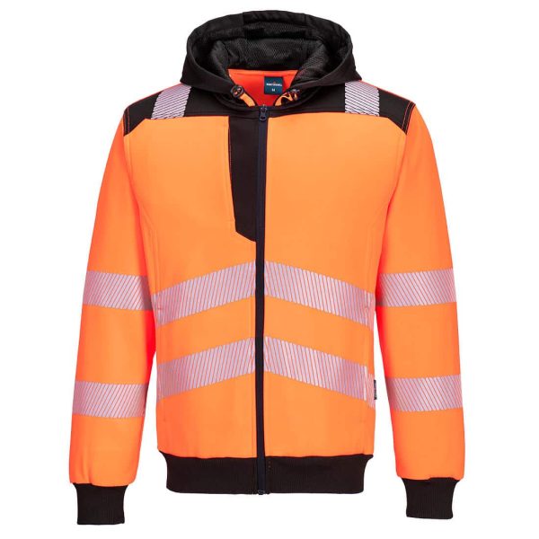 Portwest PW3 Hi-Vis Zip Hoodie  - PW327