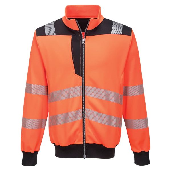 Portwest PW3 Hi-Vis Zip Sweatshirt - PW370