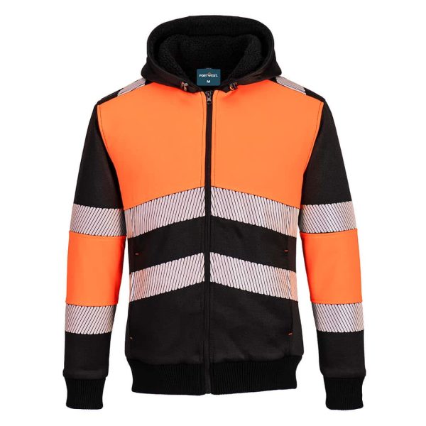 Portwest PW3 Zipped Class 1 Winter Hoodie - PW377