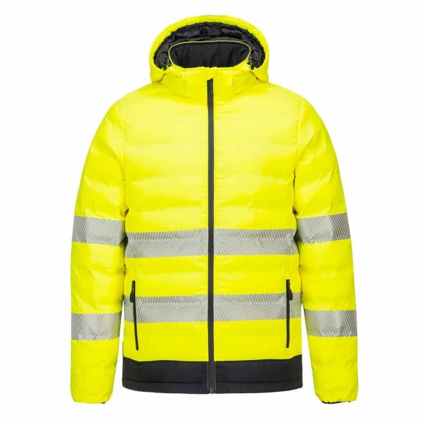 Portwest Hi-Vis Ultrasonic Heated Tunnel Jacket - S548