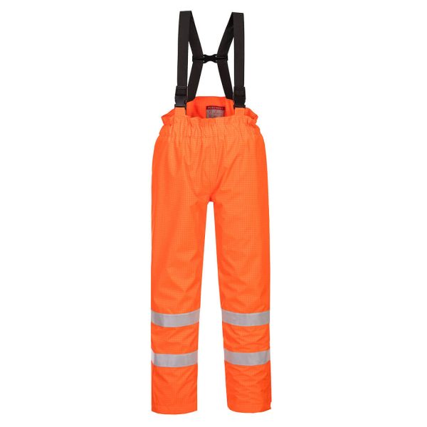 Portwest Bizflame Rain Lined Hi-Vis Antistatic FR Trousers - S781