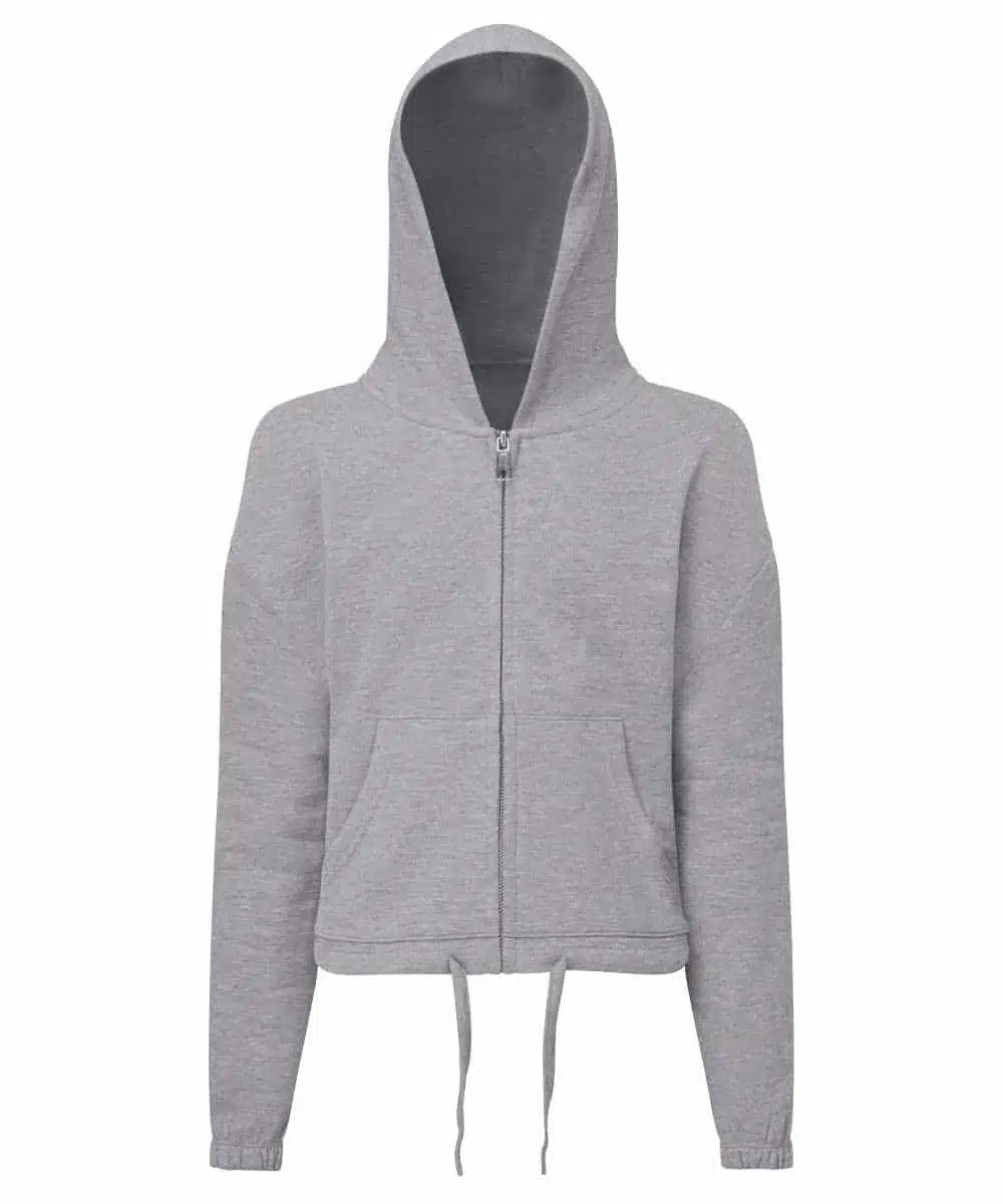Kids TriDri® recycled cropped oversize full-zip hoodie - TR61B