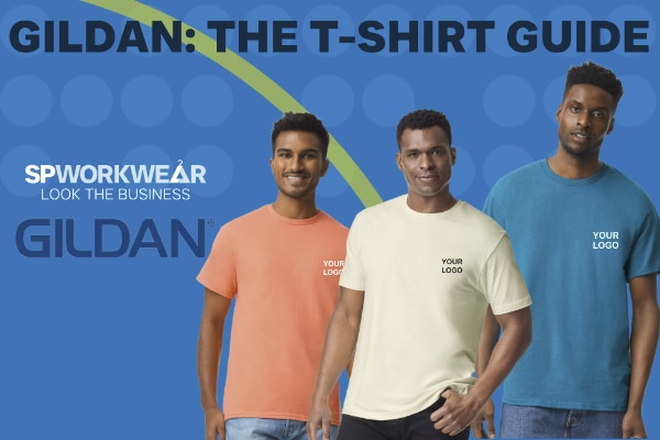 Gildan T-Shirt Uomo Manica Corta – Ultra Cotton, Tessuto Pesante, Colore Mélange/Azzurro, Taglia L