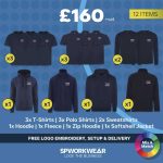 Winter flexi mix embroidered workwear bundle with layered uniform options