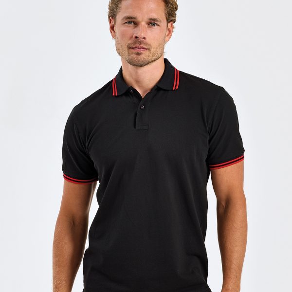 Asquith & Fox Men's classic fit tipped polo - AQ011