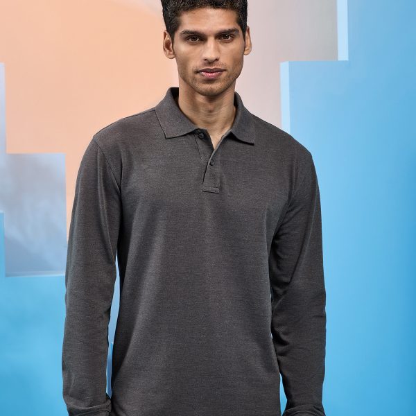 Asquith & Fox Men's classic fit long sleeved polo - AQ030
