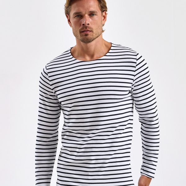Asquith & Fox Men's Marinière coastal long sleeve tee - AQ070