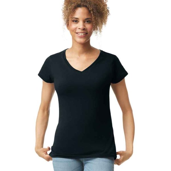 Gildan Ladies SoftStyle V Neck T-Shirt - GD78