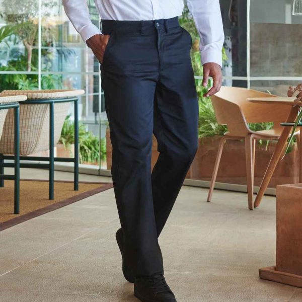 Henbury 65/35 Flat Fronted Chinos - H640