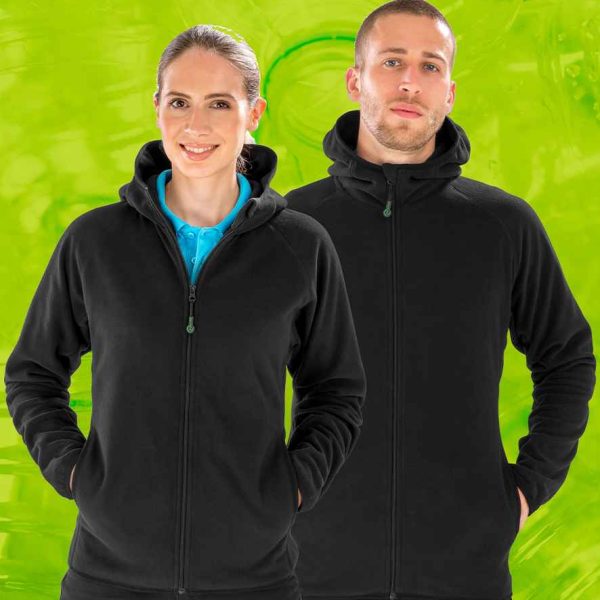 Result Recycled Hooded Micro Fleece Jacket - RS906