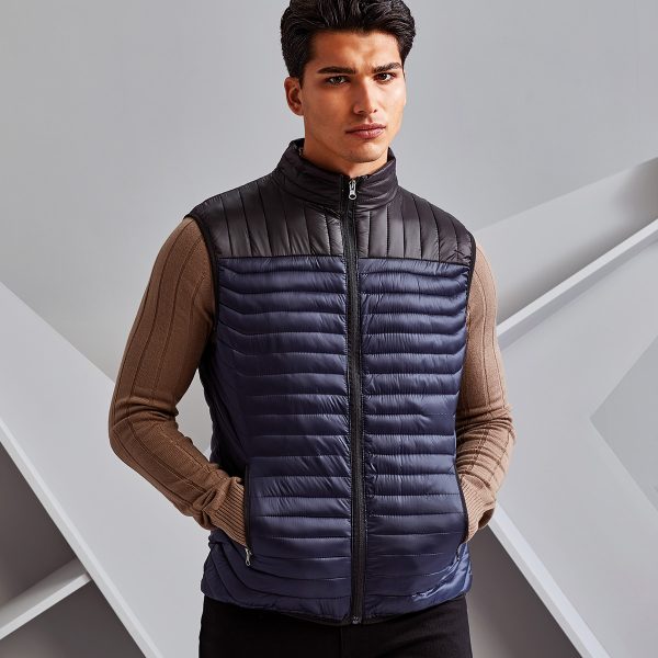 2786 Domain two-tone gilet - TS028