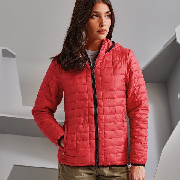 2786 Women's honeycomb hooded jacket - TS23F