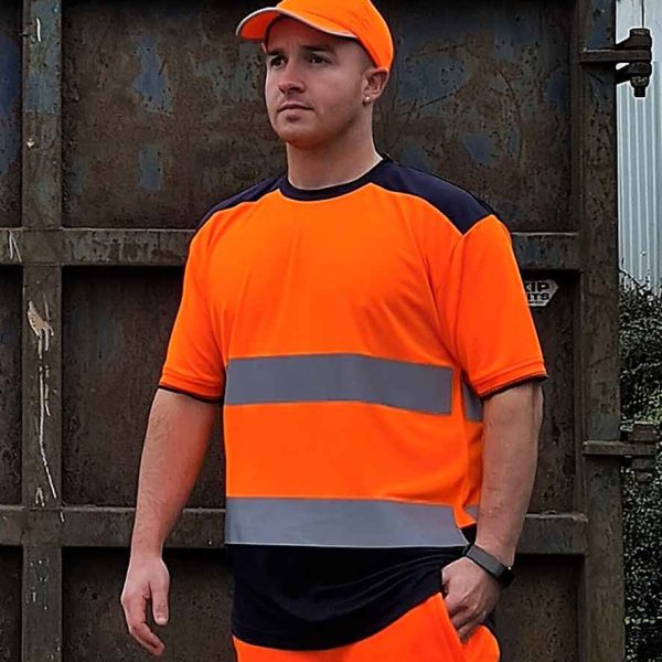 Yoko Hi-Vis Two Tone T-Shirt - YK013