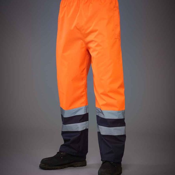 Yoko Hi-Vis Two Tone Waterproof Overtrousers - YK217