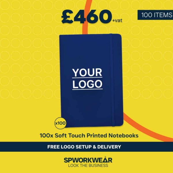 100x Soft Touch Printed Notebooks Bundle - Summer