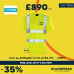 100x Supertouch Hi Vis Bird Eye T Shirt Bundle - Summer