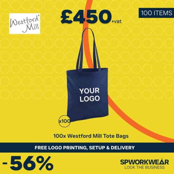 100x Westford Mill Tote Bag Bundle - Summer
