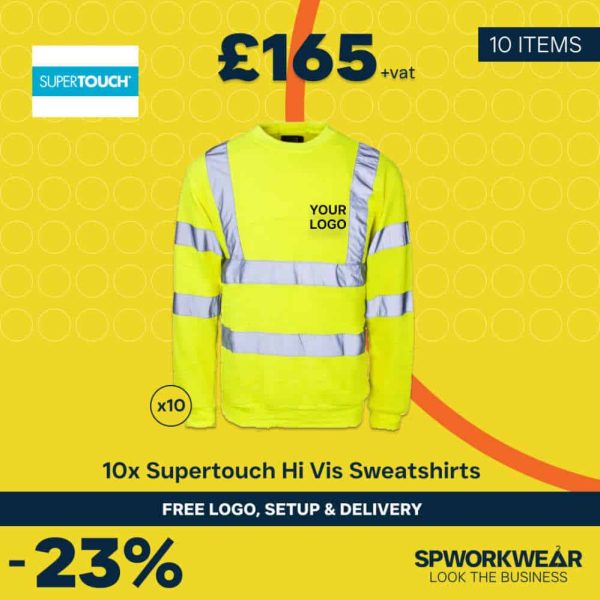 10x Supertouch Hi Vis Sweatshirt Bundle - Summer