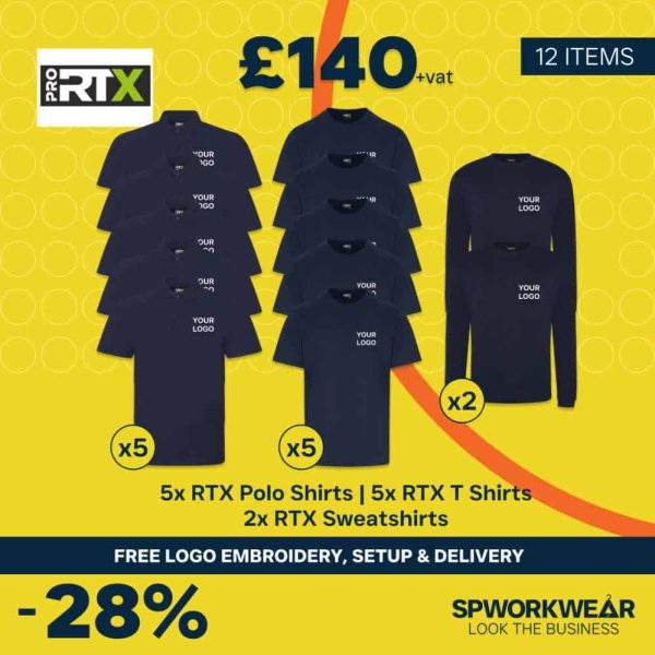 12 Piece Embroidered Workwear Package - Summer