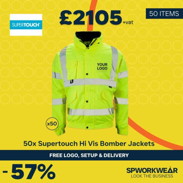 50x Supertouch Hi Vis Bomber Jacket Bundle - Summer