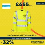 50x Supertouch Hi Vis Sweatshirt Bundle - Summer