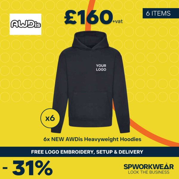 AWDis Heavyweight Hoodies Bundle - Summer