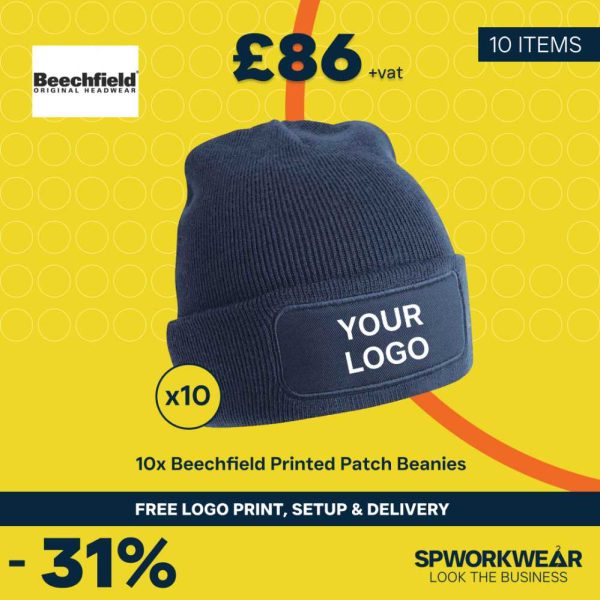 Beechfield Printed Patch Beanie Bundle - Summer