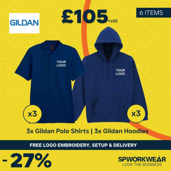 Gildan Polo & Hoodie Bundle - Summer