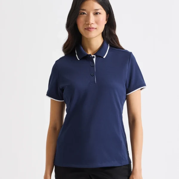 PR619 Premier Ladies Contrast Coolchecker® Piqué Polo Shirt