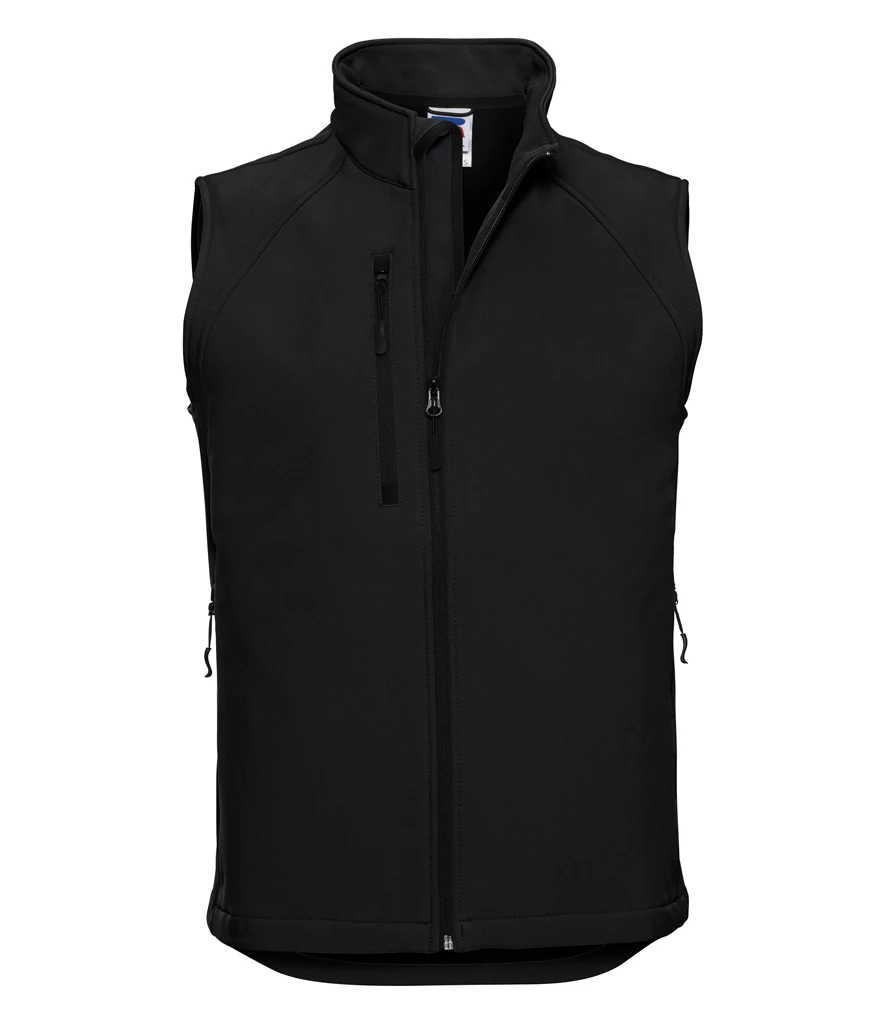 Russell Soft Shell Gilet in Black