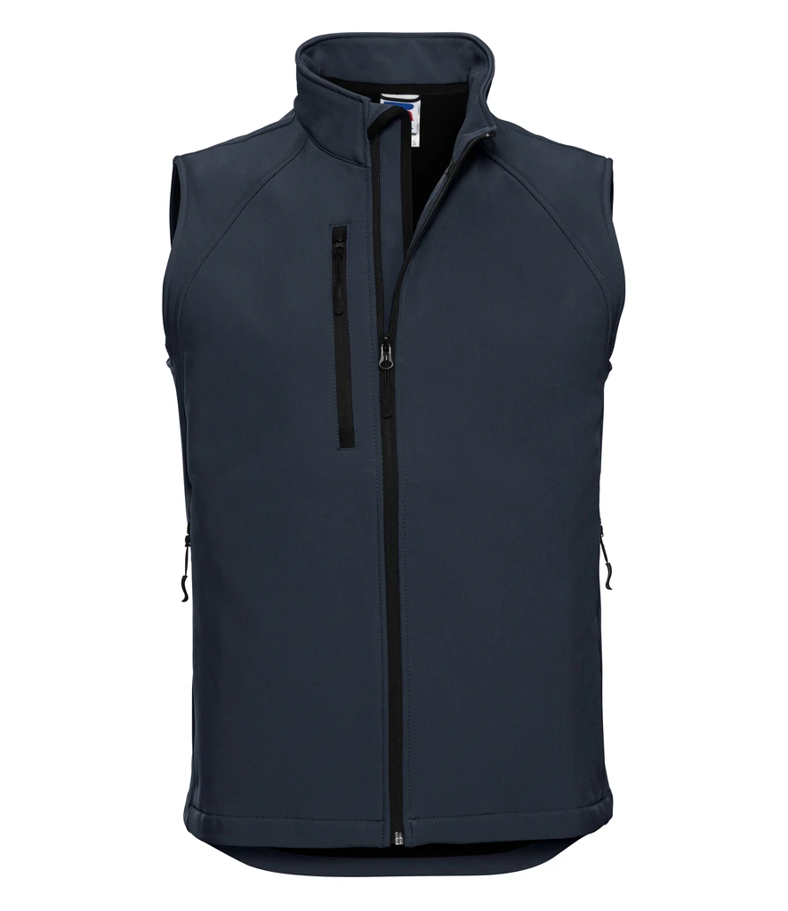Russell Soft Shell Gilet in French Navy