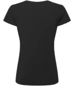 Russell Ladies Authentic Classic Ringspun T-Shirt in Black, back
