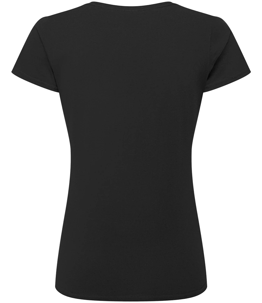 Russell Ladies Authentic Classic Ringspun T-Shirt in Black, back