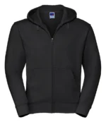 Russell Authentic Zip Hooded Sweatshirt in Black