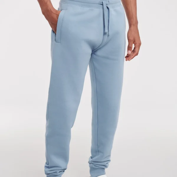 Russell Authentic Jog Pants in Mineral Blue, worn