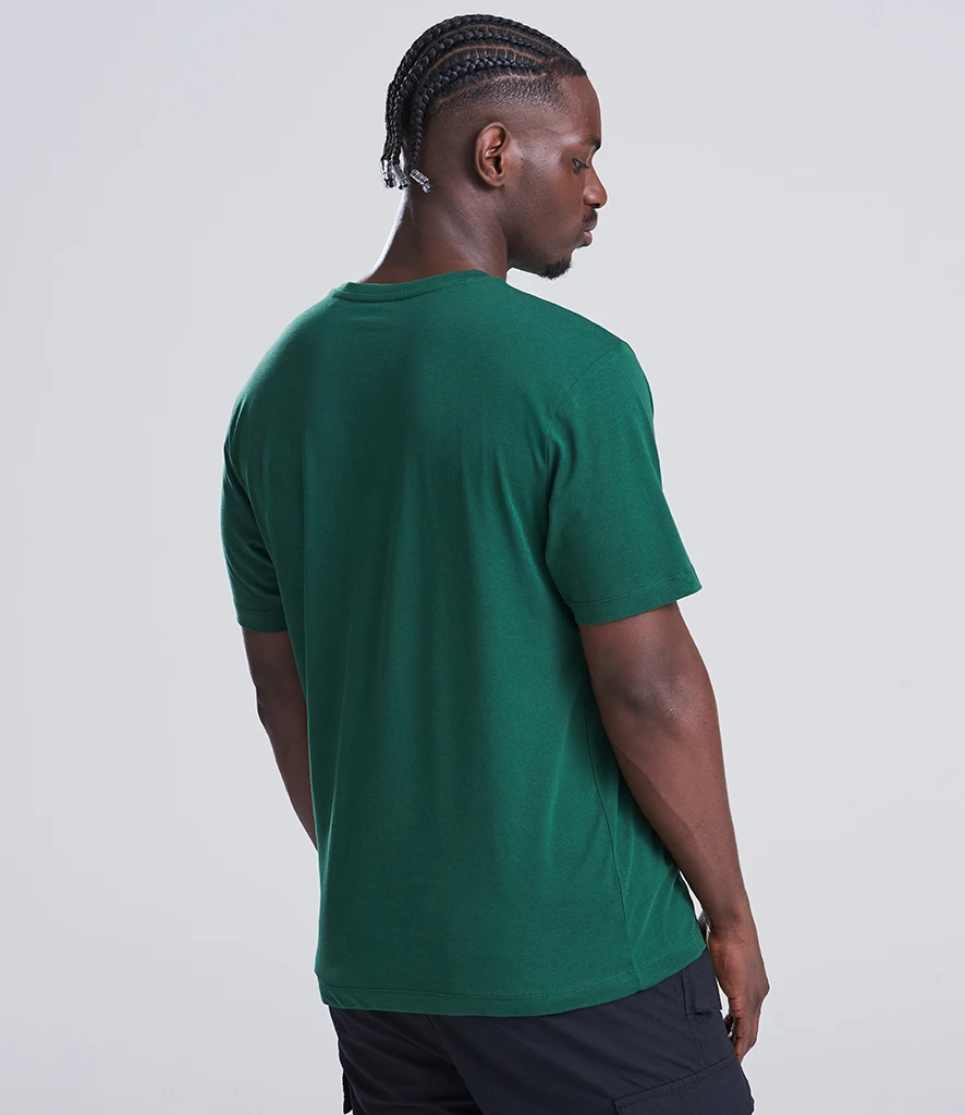AWDis Unisex 150 T-Shirt in Bottle Green, worn