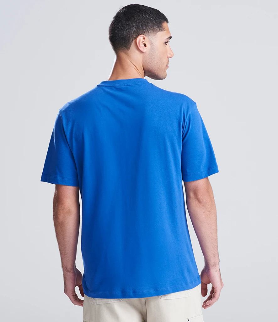 AWDis Unisex 180 T-Shirt in Royal Blue, worn
