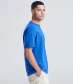 AWDis Unisex 180 T-Shirt in Royal Blue, worn