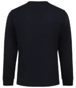 AWDis Long Sleeve 180 T-Shirt in Deep Black, back