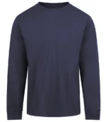 AWDis Long Sleeve 180 T-Shirt in New French Navy
